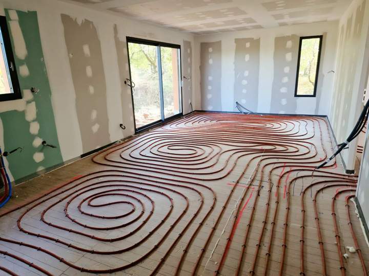 Pose de plancher chauffant Prayssac